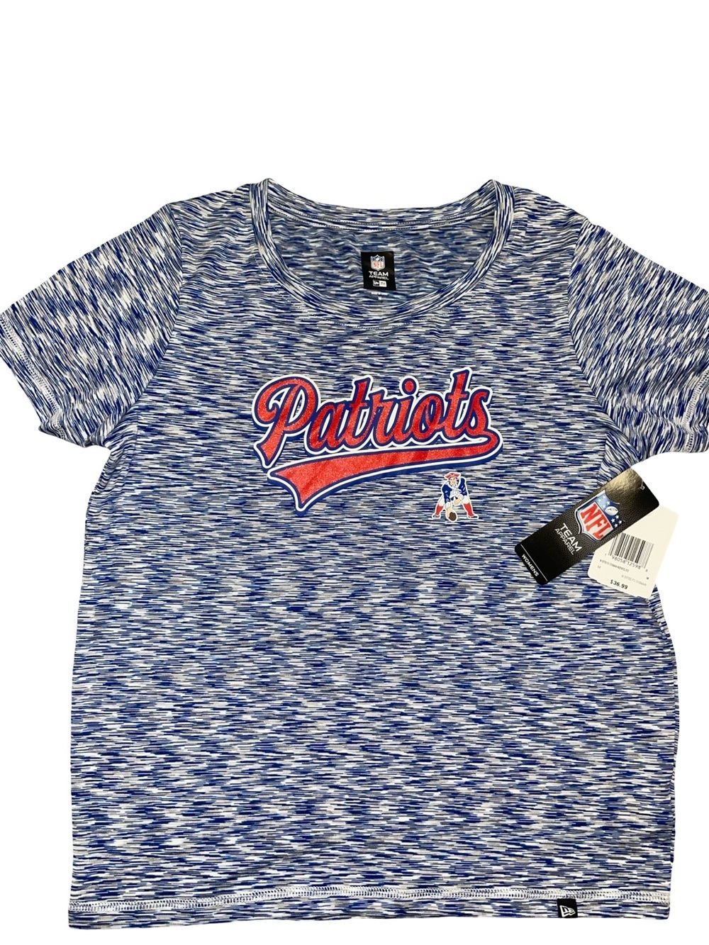 NFL Team Apparel New England Patriots Space Dye Women’s T-Shirt NWT size M